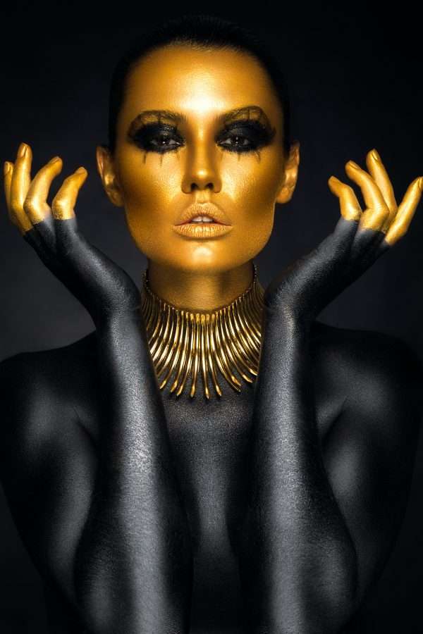 Woman Black & Gold