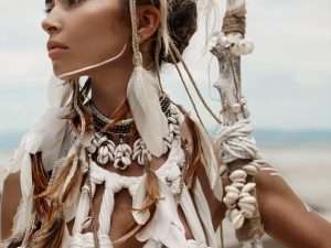 Attractive Wild Boho Woman