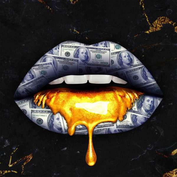Dollar Lips Gold