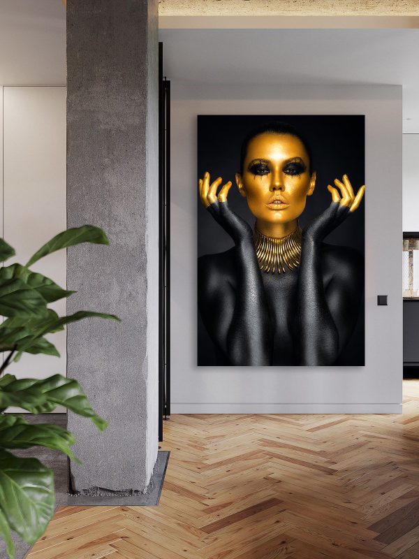 Woman Black & Gold
