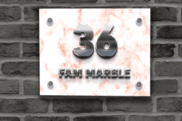Marble Naambordje 006