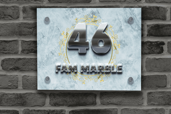 Marble Naambordje 041