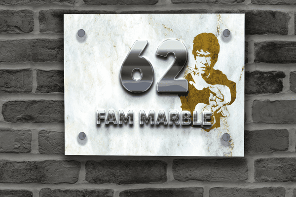 Marble Naambordje 046 – Bruce Lee