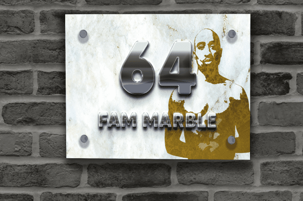 Marble Naambordje 050 – Tupac Editie 2