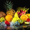 Fruits With Water Splash