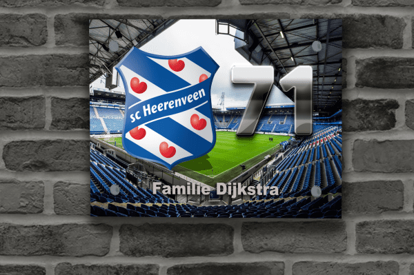 sc Heerenveen Naambordje 3