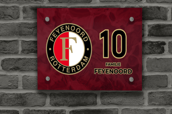 Feyenoord Naambordje 6