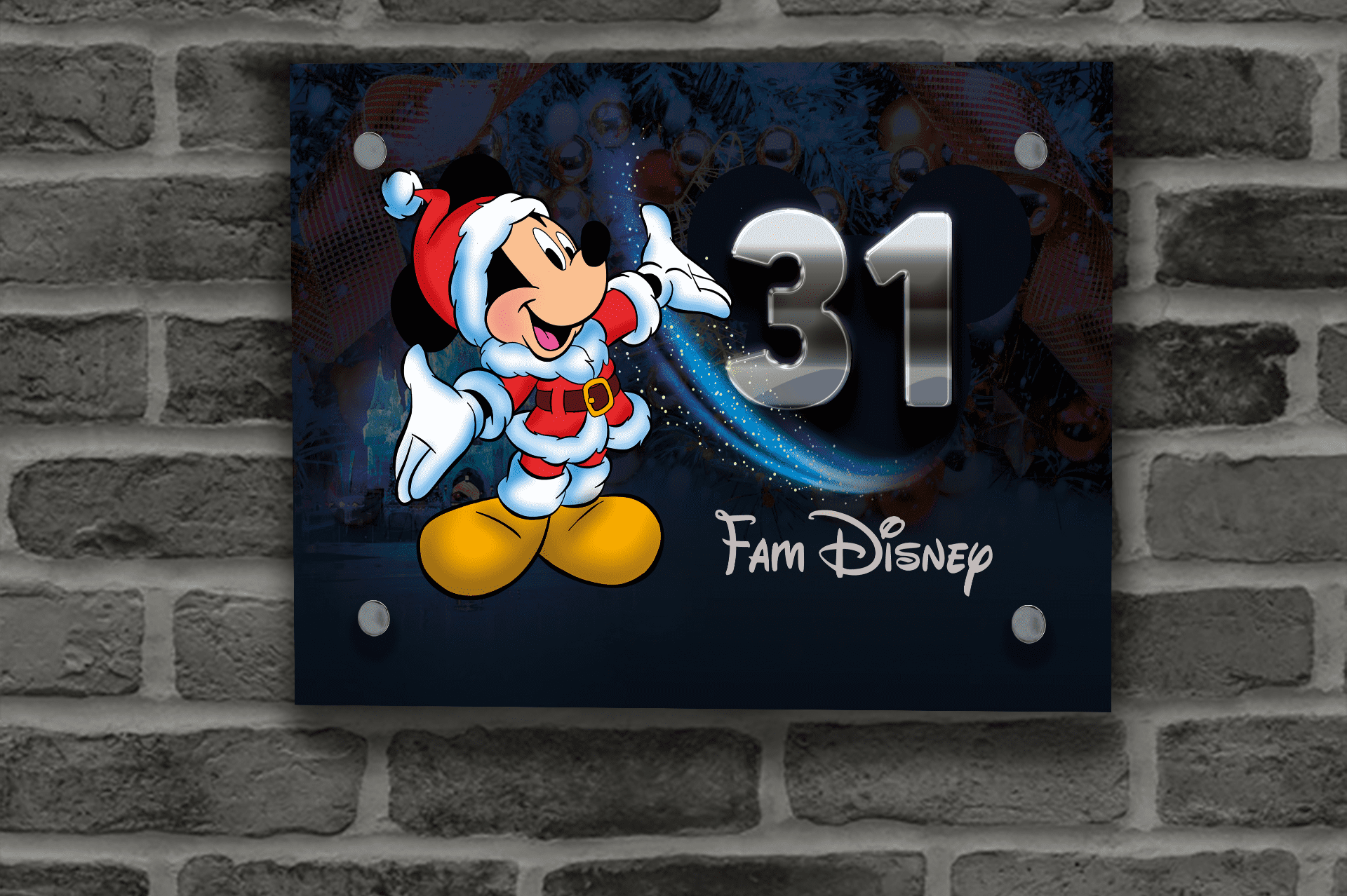 Voorrecht Streven Ontoegankelijk Disney Kerst Naambordje 23 - Dutch Wall Art