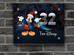 Disney Kerst Naambordje 24