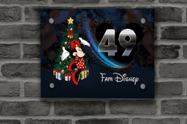 Disney Kerst Naambordje 40