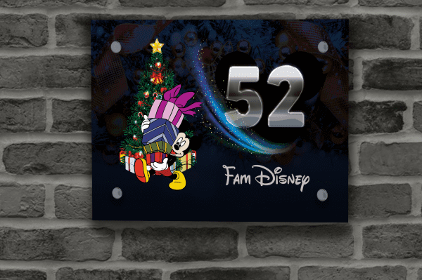 Disney Kerst Naambordje 45