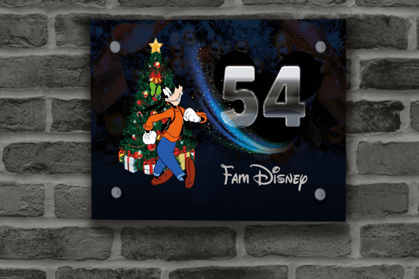 Disney Kerst Naambordje 47
