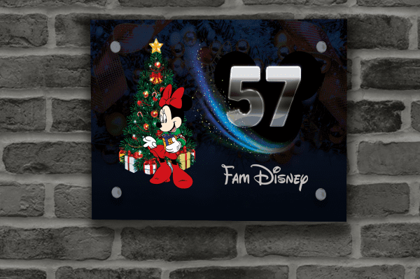 Disney Kerst Naambordje 50