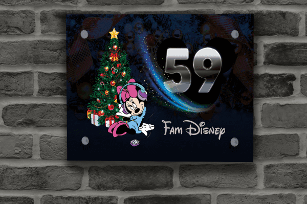 Disney Kerst Naambordje 52