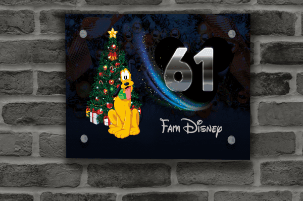 Disney Kerst Naambordje 54