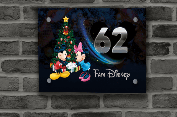 Disney Kerst Naambordje 55
