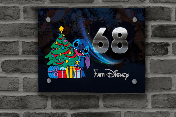 Disney Kerst Naambordje 60