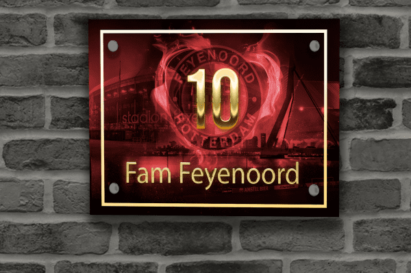 Feyenoord Naambordje 9