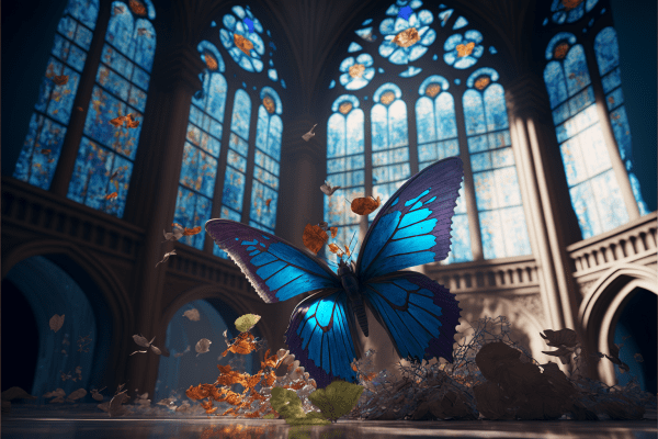 Butterfly in Church 4