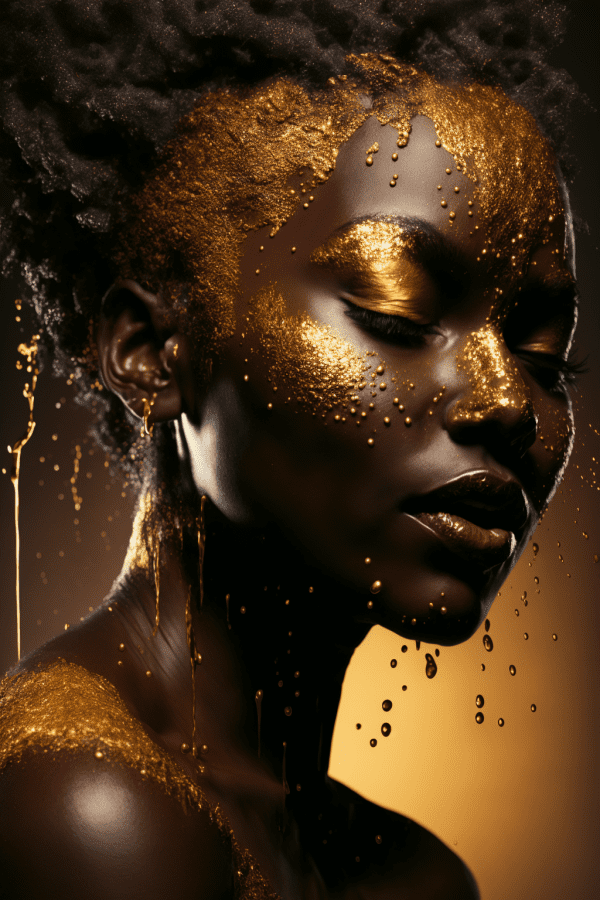 Afrika Women With Gold