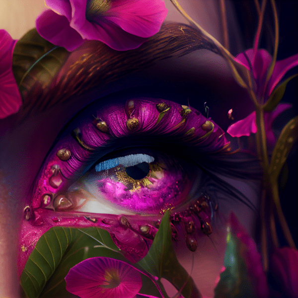 Eye With Flowers 1