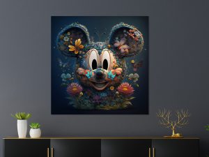 Mickey With Flowers 2
