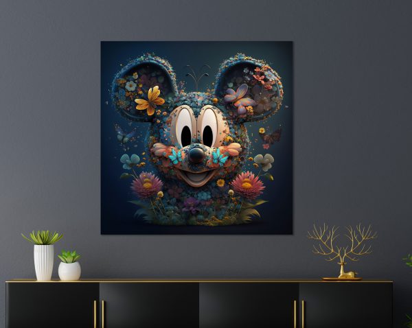 Mickey With Flowers 2