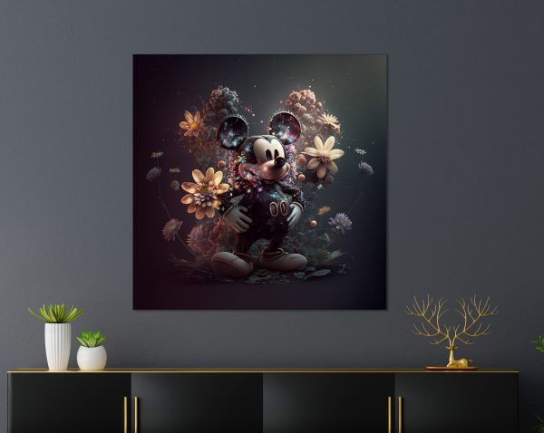 Mickey With Flowers 3