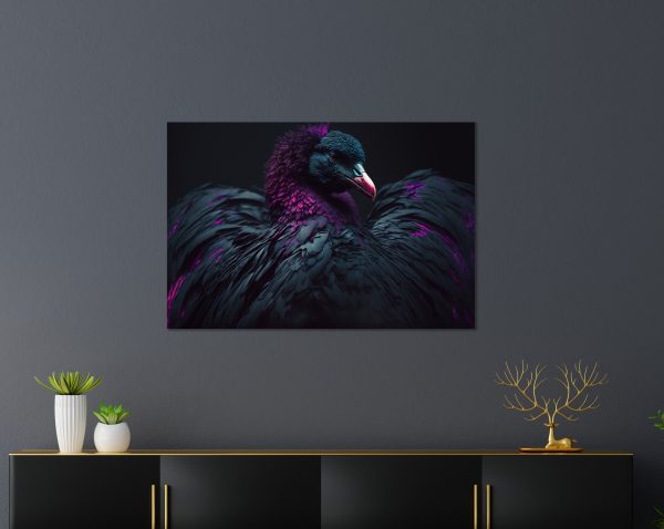 Vulture With Purple
