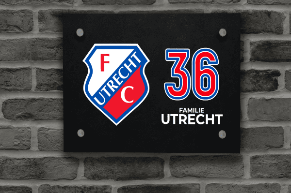 FC Utrecht Naambordje 2